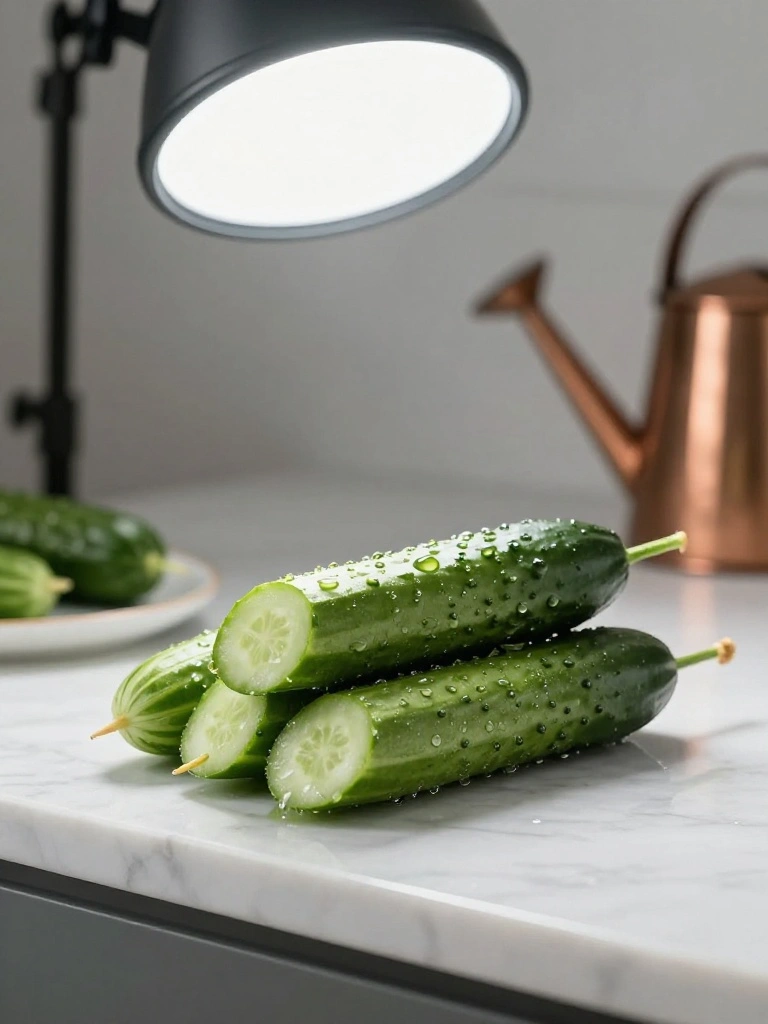 Selecting-Fresh-Cucumbers-for-Skewers