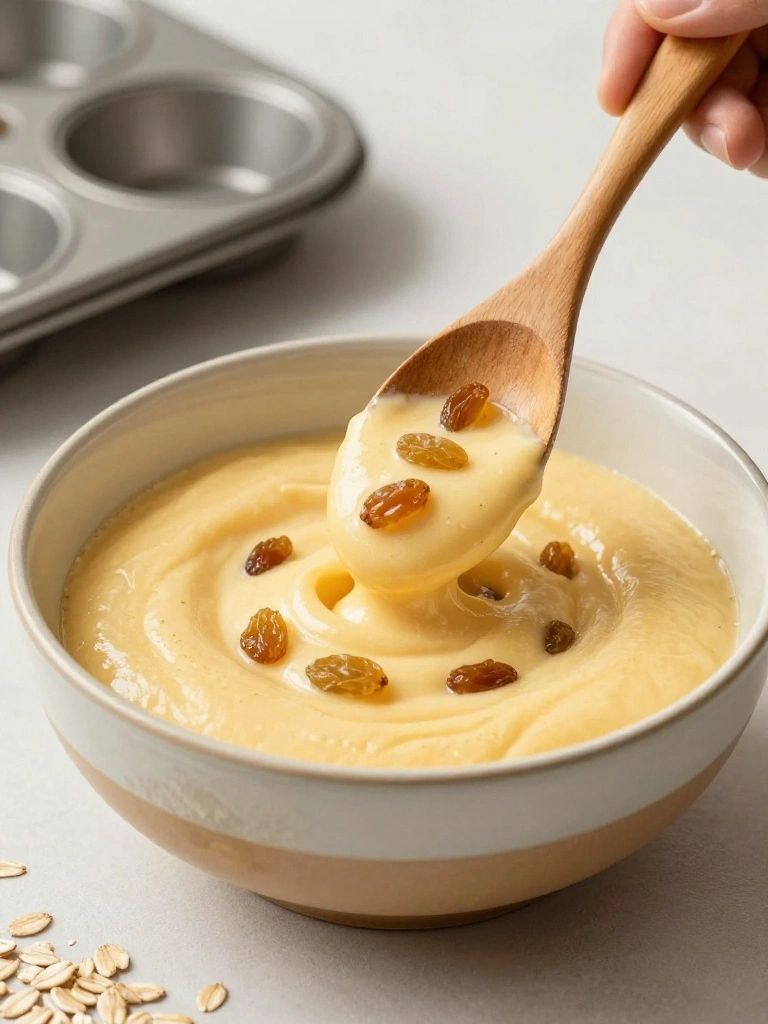 Step-by-Step Instructions to Make Oatmeal Raisin Cake Mix Muffins