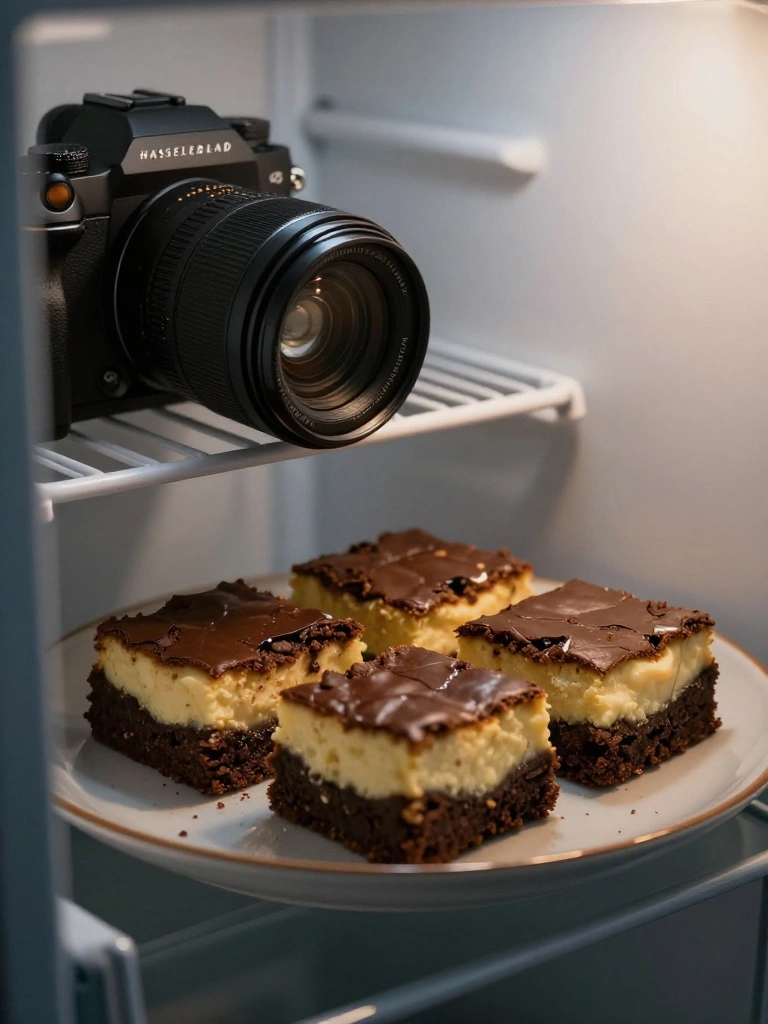 Storing and Serving Cheesecake Brownies