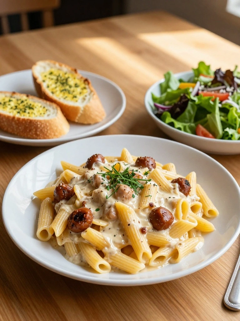 Serving Suggestions for Creamy Sausage Pasta