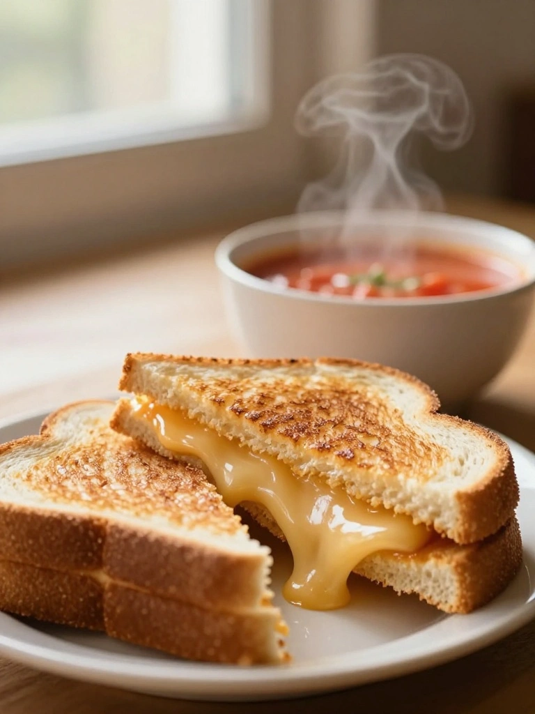 Budget Friendly Grilled Cheese and Tomato Soup