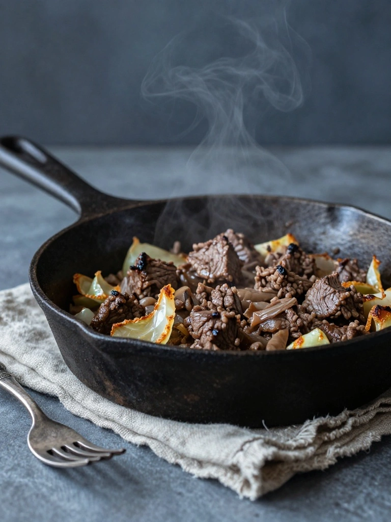 Ground Beef and Cabbage Skillet