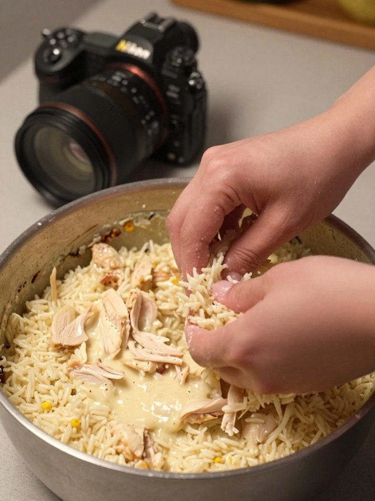 Step by Step Instructions for Creamy Chicken Rice Casserole