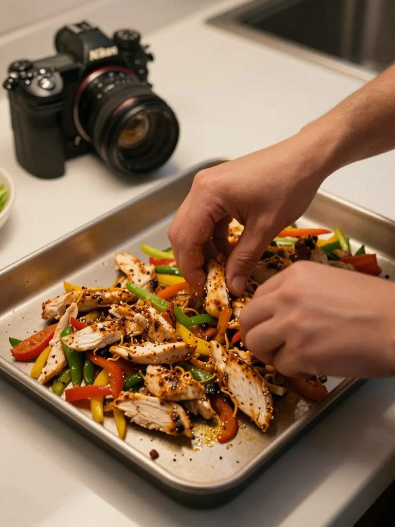 Step by Step Instructions for Sheet Pan Chicken Fajitas