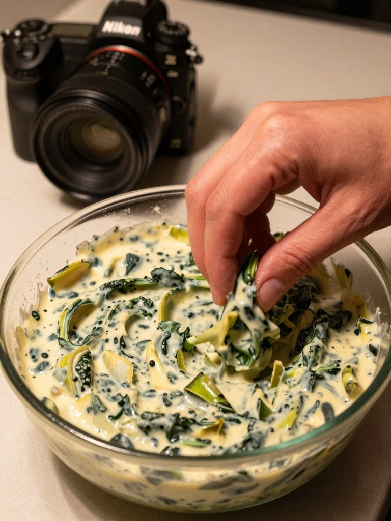 Step by Step Instructions for Spinach Artichoke Dip