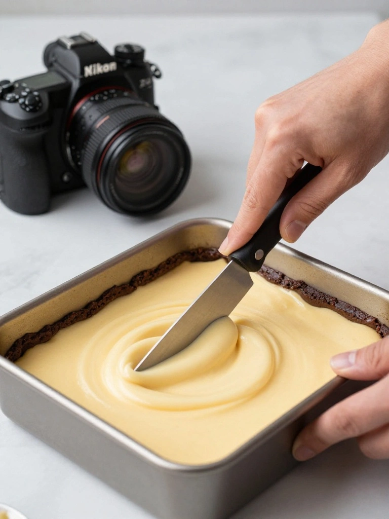 Step by Step Instructions for Cheesecake Brownies
