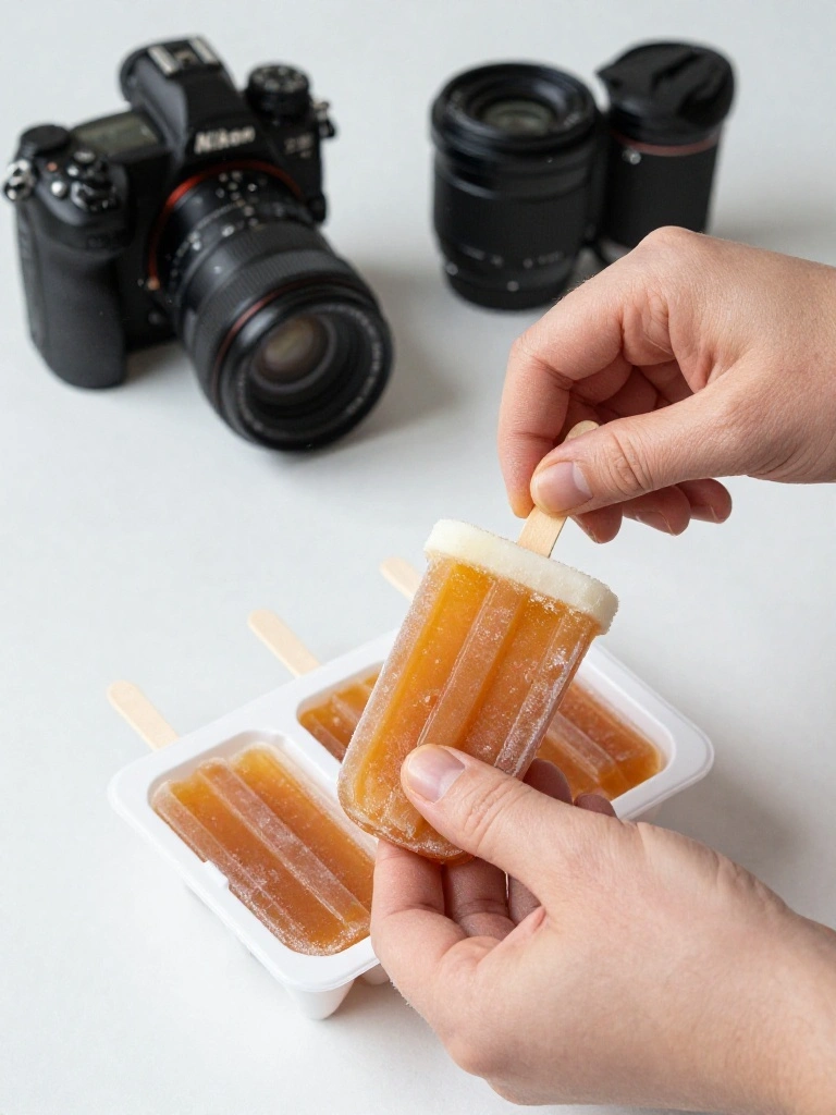 Step by Step Instructions for Frozen Applesauce Snacks