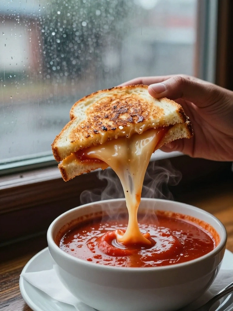 Grilled Cheese and Tomato Soup