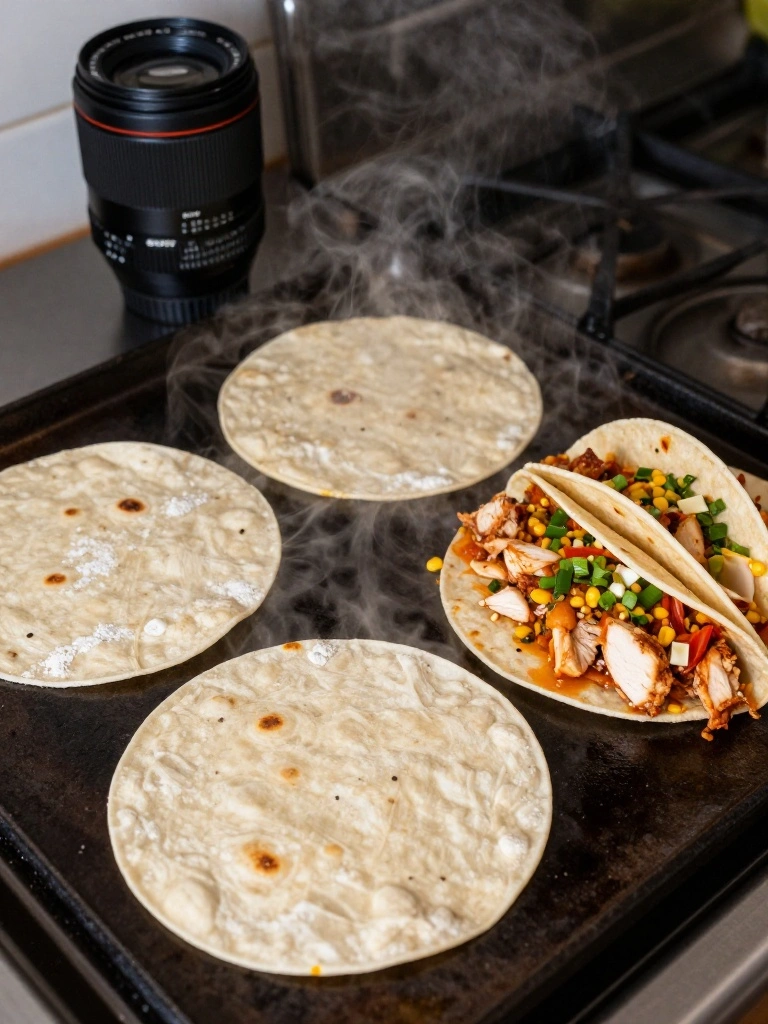 Tortilla Options for Chicken Enchilada Tacos
