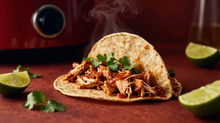 Slow Cooker Chicken Enchilada Tacos