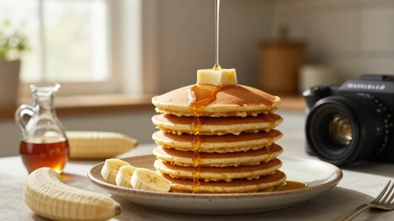 Banana Oatmeal Pancakes