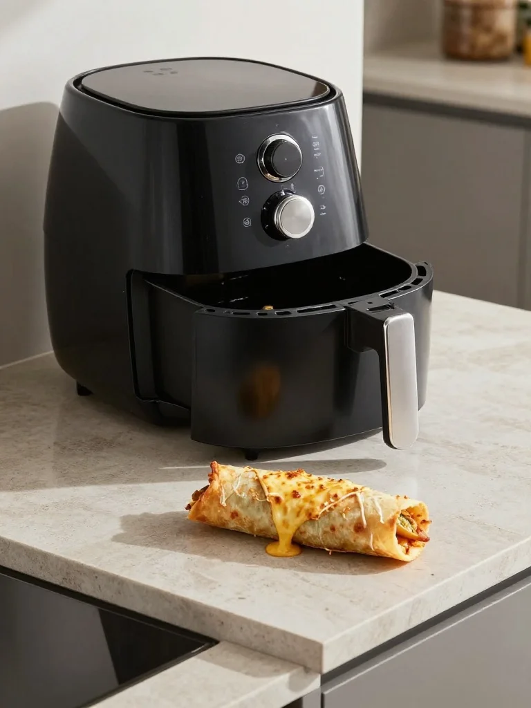 Air Fryer Pizza Burritos