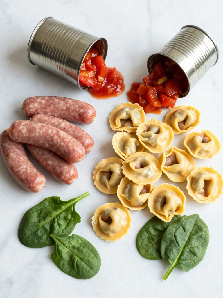Ingredients You'll Need for Sausage Tortellini Soup