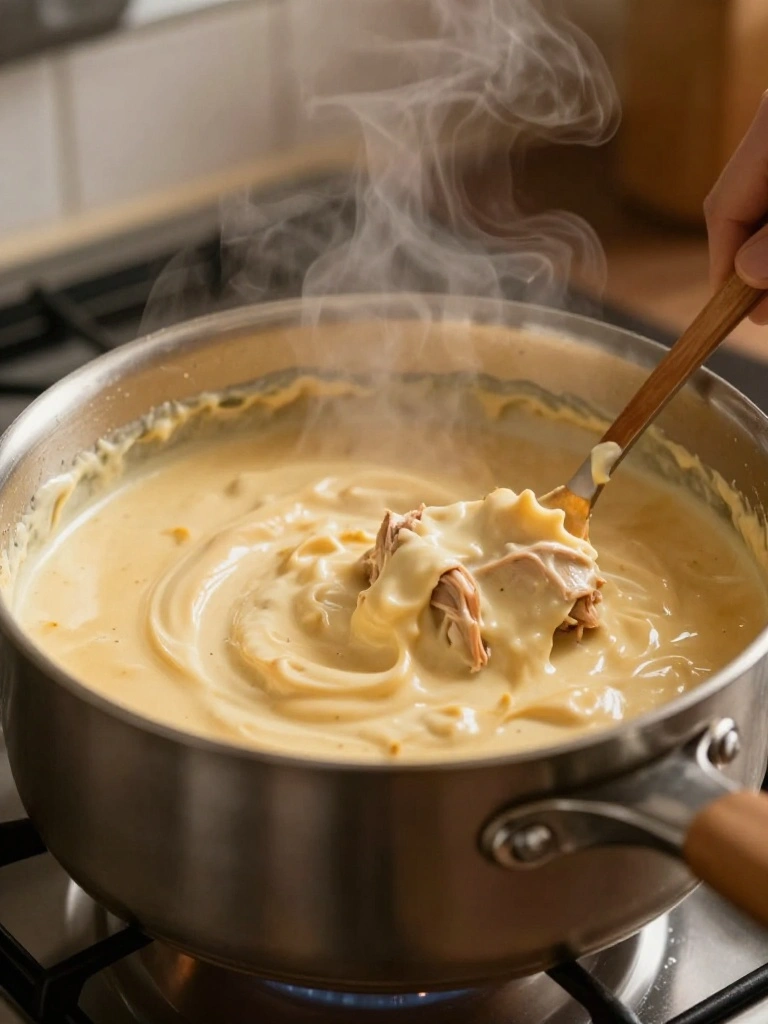 How to Make the Creamy Chicken Filling