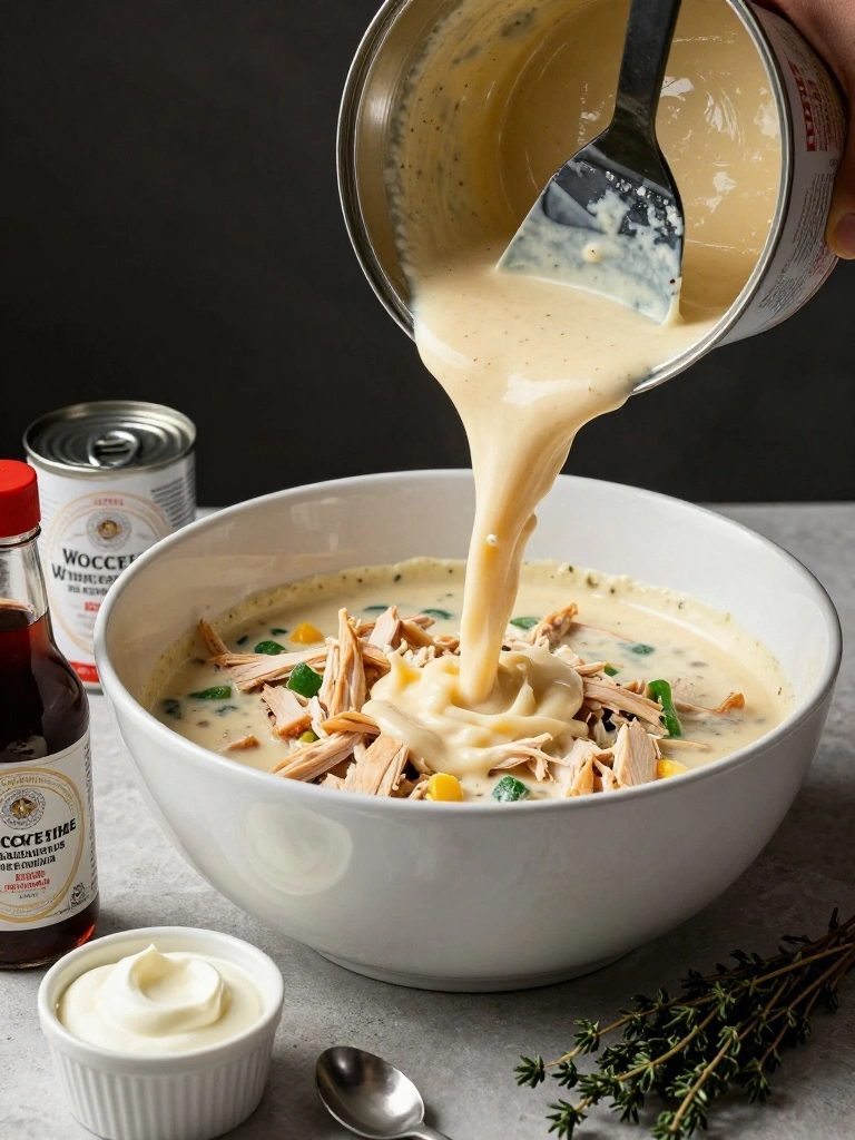 Chicken Cobbler Casserole with Cream of Chicken Soup