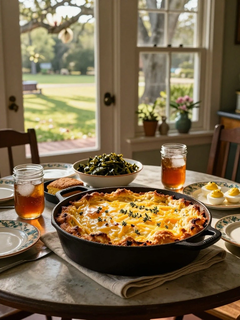 Southern Style Chicken Cobbler Casserole Recipe