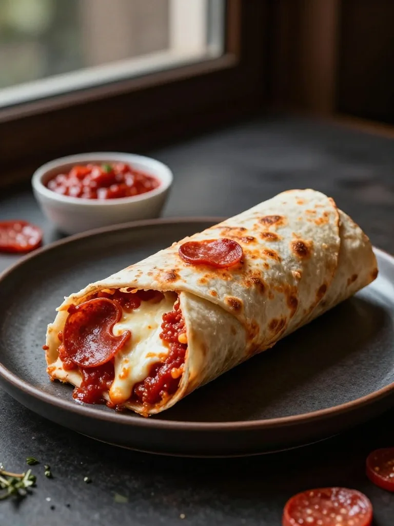 Pepperoni Pizza Burritos