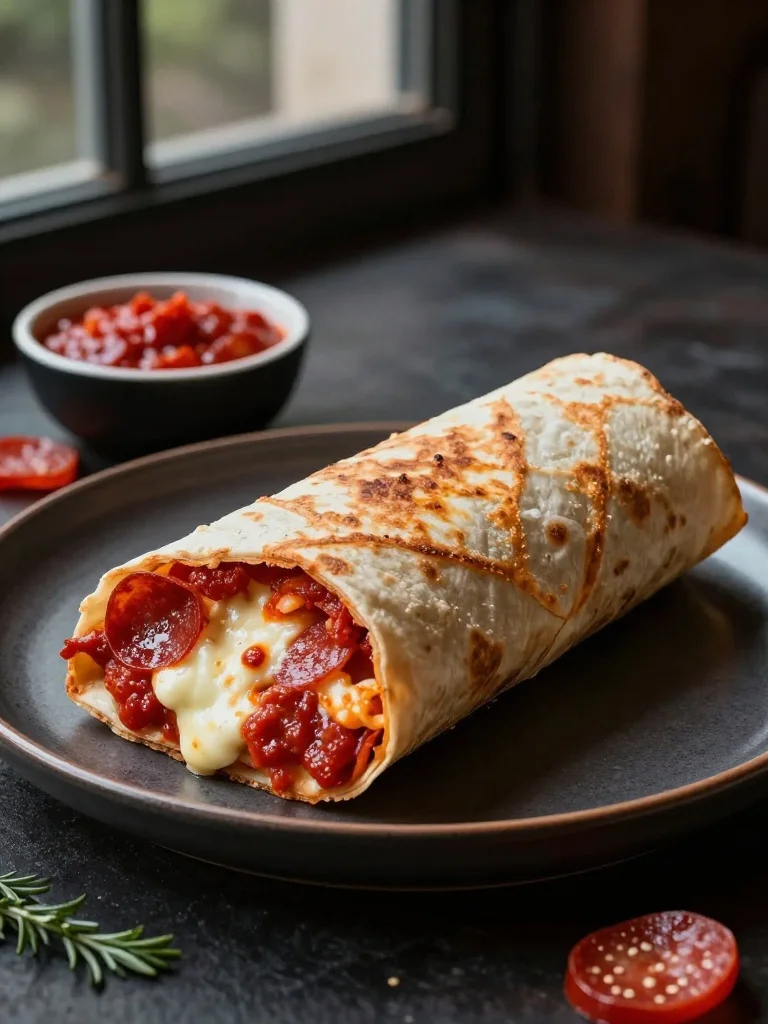 Cheesy Pizza Burritos for Kids