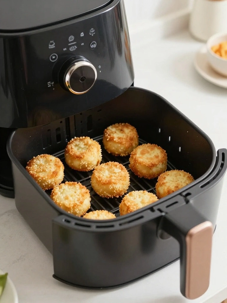 Making Broccoli Cheese Bites in the Air Fryer